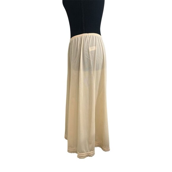 VINTAGE VANITY FAIR SIZE LARGE HALF SLIP STYLE A Line BIEGE - Picture 2 of 7